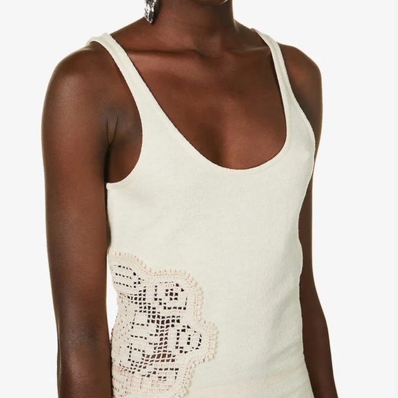 ACNE STUDIOS ERIA COTTON BLEND CROCHET MAXI DRESS - Picture 8 of 9